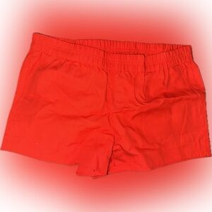 J. Crew Vibrant Red Twill Shorts